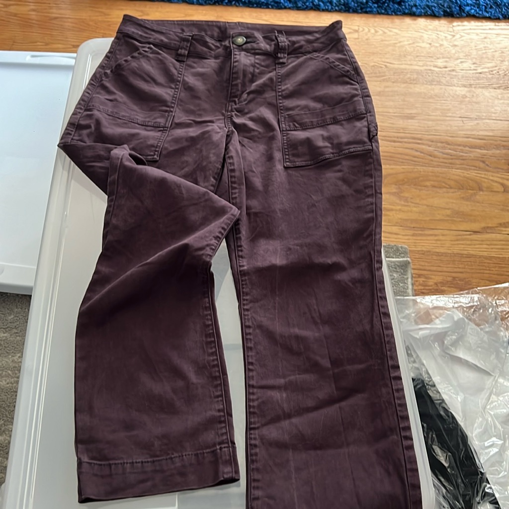 Cabi Womens Cargo Plum Size 10 Pant